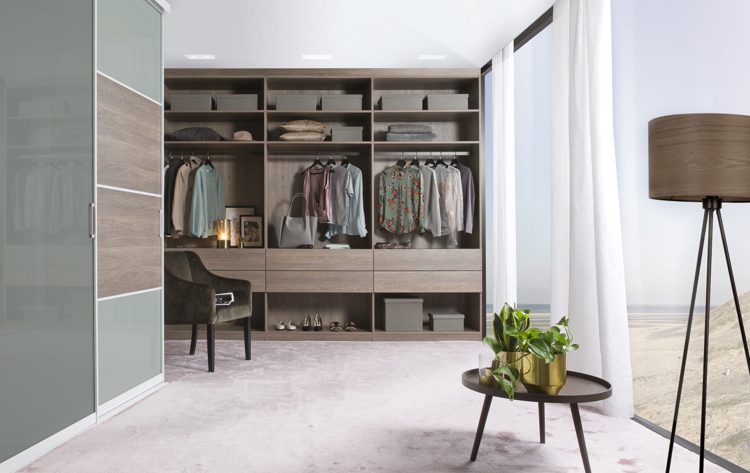 Walk in closet hout op maat